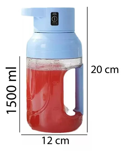 Botella MiniLicuadora Recargable 1500ml